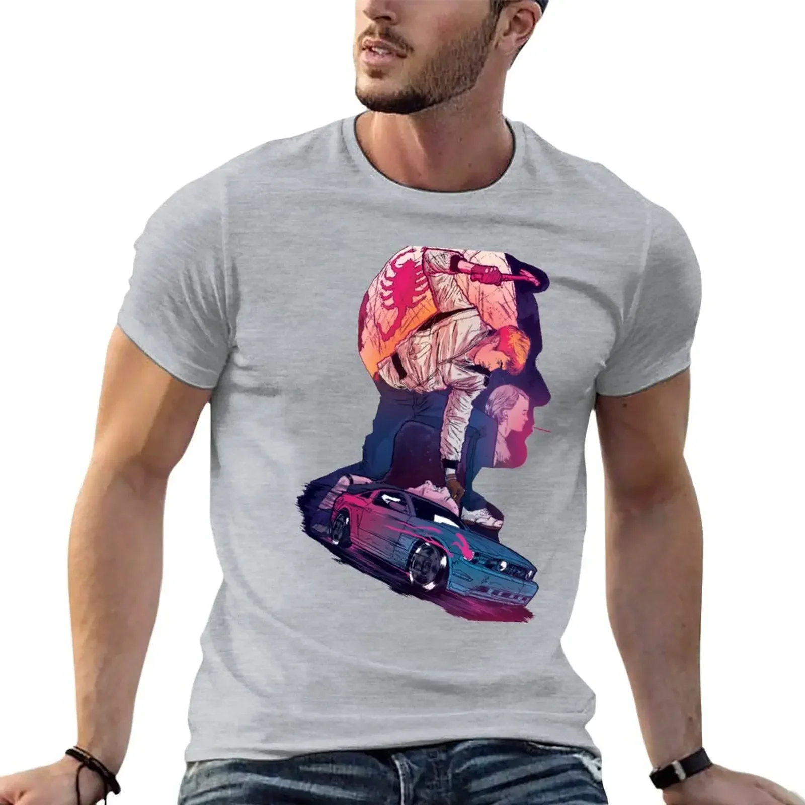 

Drive Ryan Gosling T-Shirt plain quick drying vintage clothes mens tall t shirts