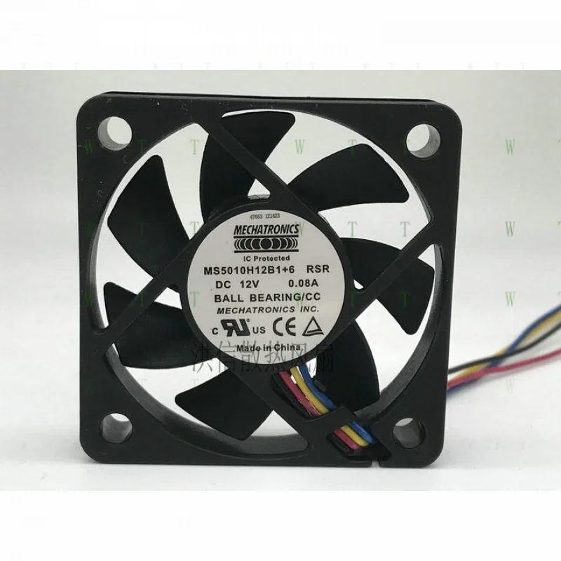 

H 1 PCS MECHATRONICS Fan MS5010H12B1+6 RSR DC12V 0.08A 50*10MM 4 pin cooling fan