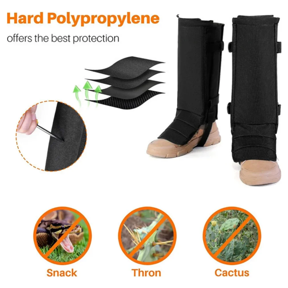 Heavy Duty Hunting Gaiters Anti Snake Leg Protection Watersproof Snow Boot Cover Outdoor Climbing Thorns Protector image 2