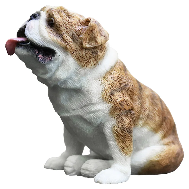 

Resin mold play British Bulldog simulation dog model Yingdou car ornament British bull figure handicraft