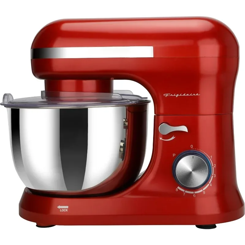 ESTM020-RED Retro Electric Stand Mixer, 4.75 Quart / 4.5L, 8 Speeds with Whisk, Dough Hook, Flat Beater Attachments