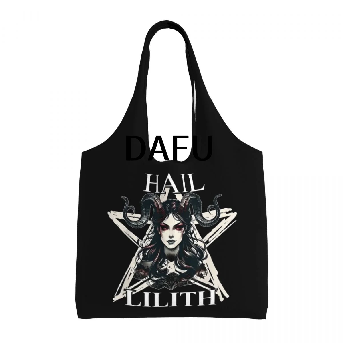

Hail Lilith Large Capacity Canvas Tote Bag Single Shoulder Work Commute Bag For Women Eco-Friendly Shopping Bag