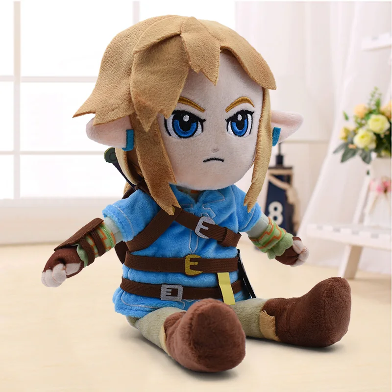 Cartoon Plush Toys Zelda Link Boy With Sword Link Soft Stuffed Doll for Kids Christmas BirthdayGift