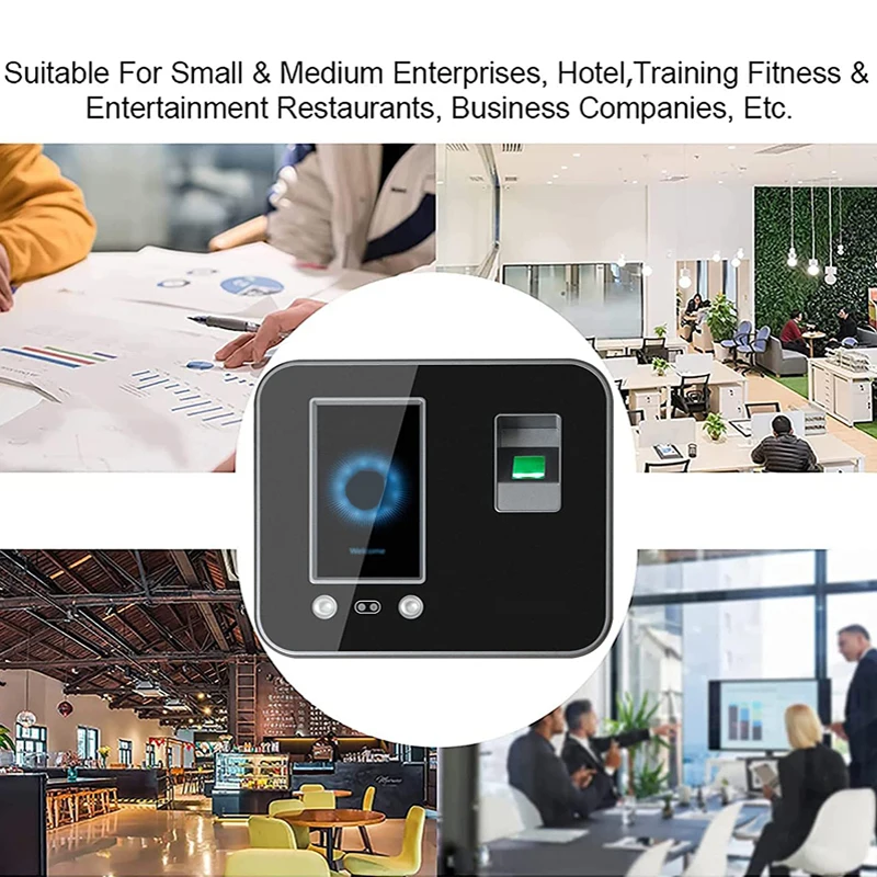 Employee Daily Biometric Face Recognition Fingerprint Access Control Time Attendance Electronic Time Recorder Machine Wifi