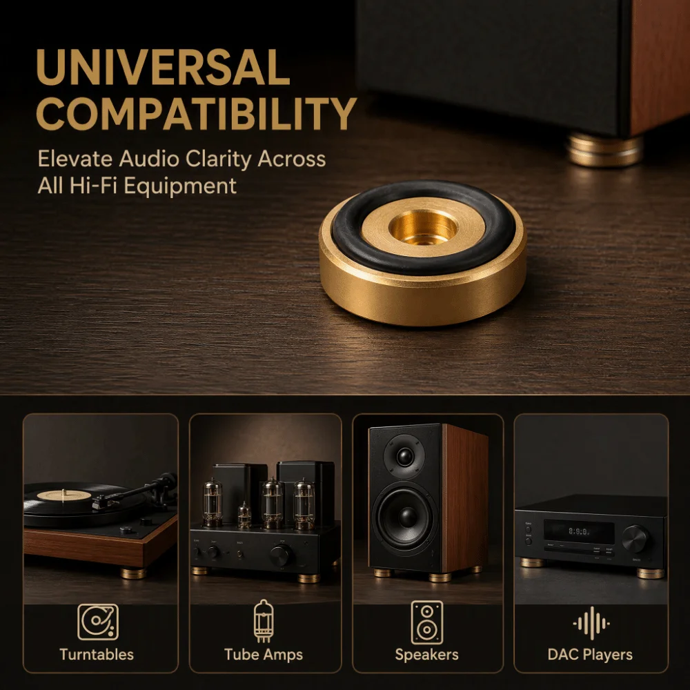 Durable Gold Cutting Board Feet 40 * 10mm Aluminium Alloy Anti Vibration Feet Amplifier Feet Kitchen Blocks