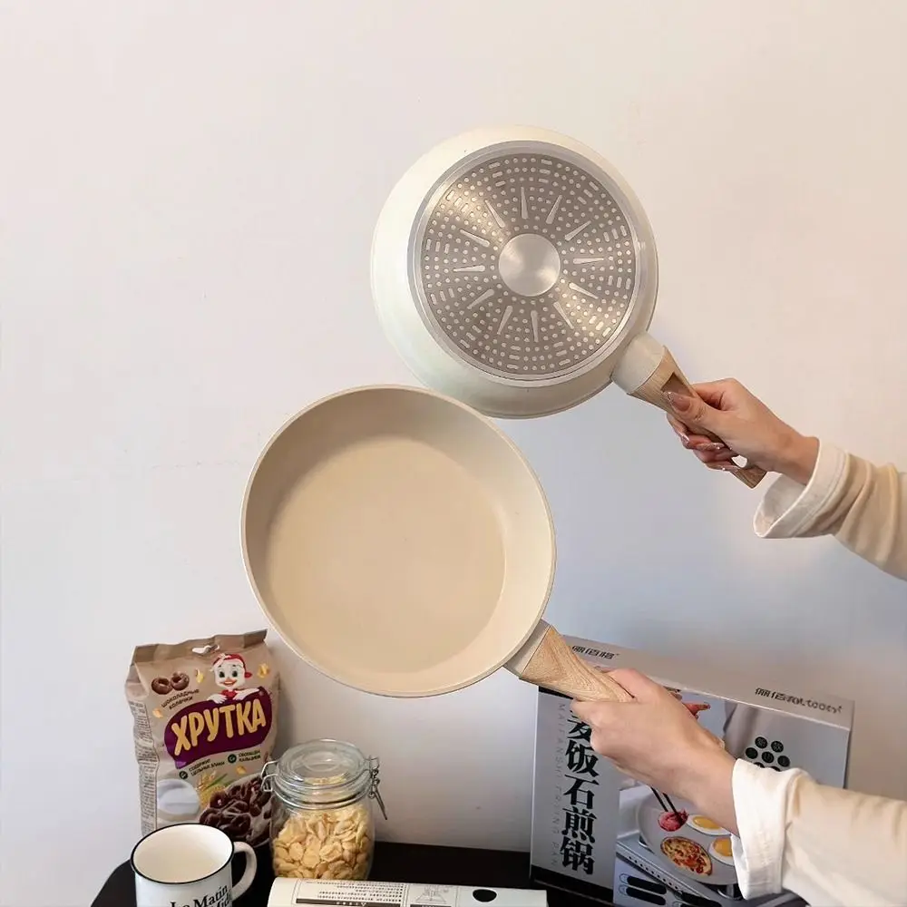 

Portable Non Stick Pot Frying Pan Multi-functional Thickened NonStick Pan Steak Cooking Pot for Gas Induction Cooker