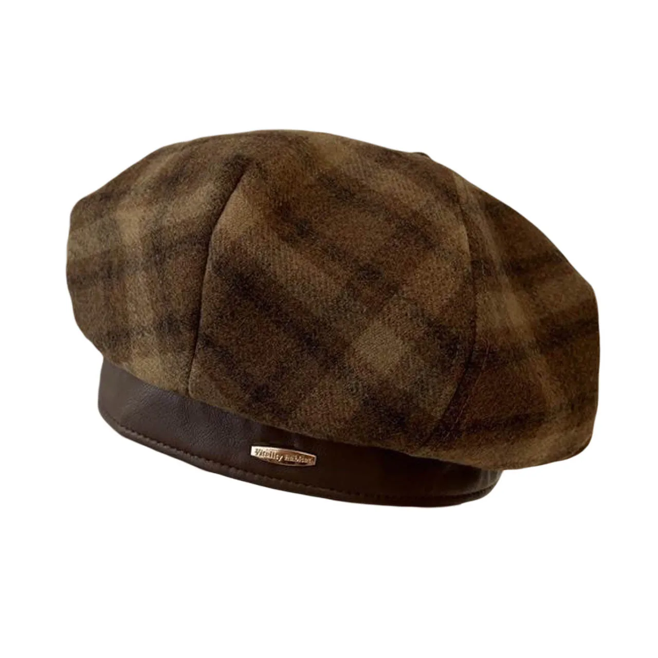 Neue frauen Retro Mode Wolle Baskenmütze Beiläufige Gestrickte Künstler Hut Vielseitig Wmar Runde Top Knospe Hüte Casual Outdoor Berets – Detail 6