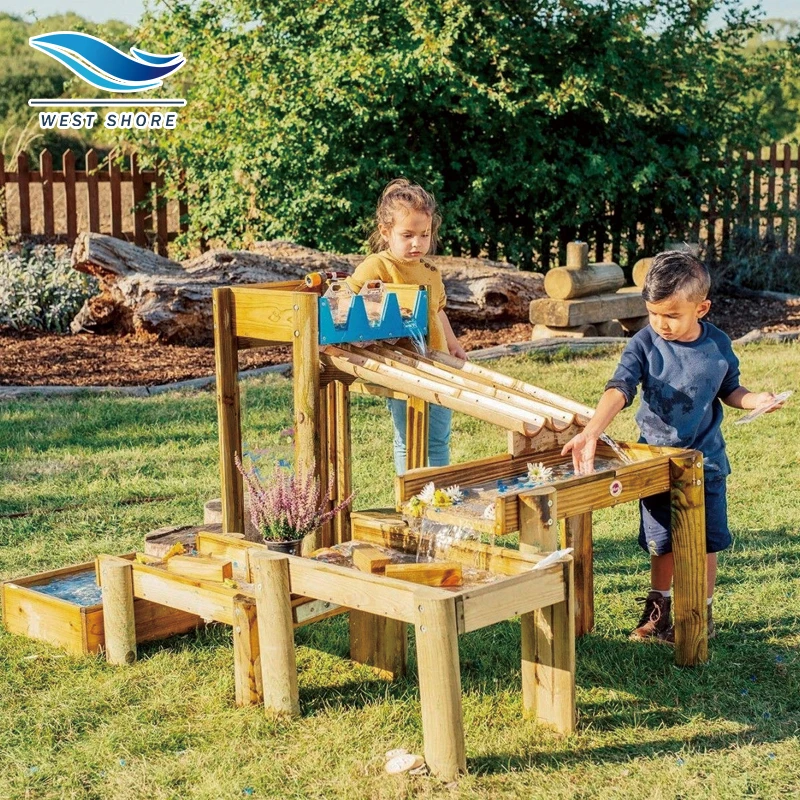 Kids Outdoor Mud Table - Montessori Przedszkole Drewniany Stół Wodny do
