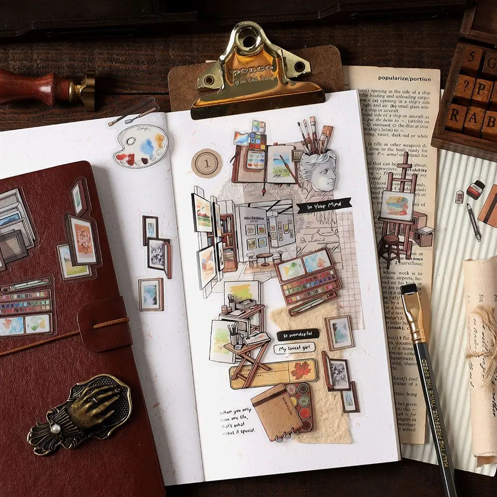 

30 шт./1 лот каваи канцелярские наклейки время путешественник дневник планировщик мусорный журнал декоративные скрапбукинг DIY ремесленные наклейки