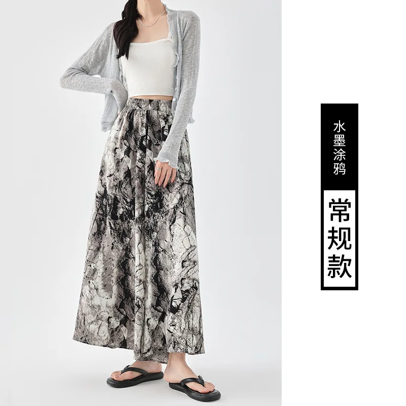 بنطال ذو قصة أرجل واسعة بني للنساء شتوي مبطن بالصوف قطيفة بطبقة مزدوجة بطانة لطيفة ملابس نوم مريحة بخصر مطاطي مبطن سوفتشيل