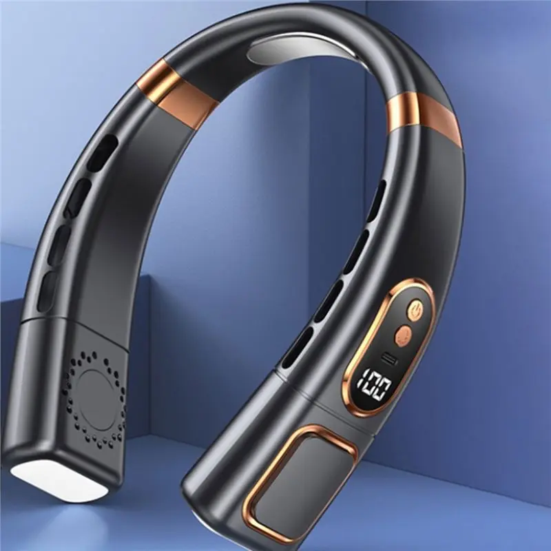 BABZ Rechargeable Neck Fan, Hands-Free Wearable Personal Cooling Fan, USB Powered, Portable for Indoor/Outdoor