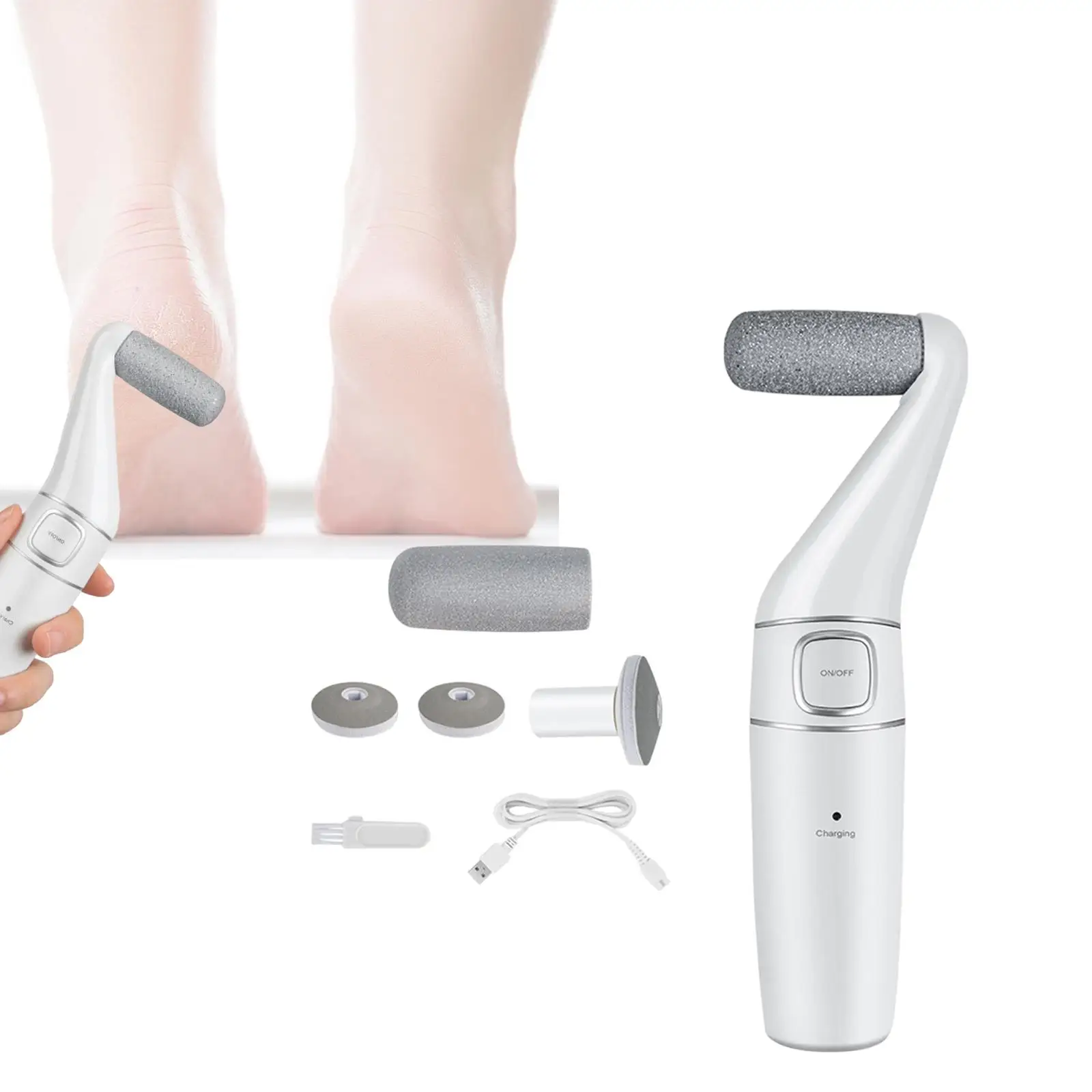 Elektrische Callus Remover Usb Oplaadbare Voet Scrubber Voor Hard Gebarsten Huid Voeten Handen Spa Oude Eelt Harde Huid Verwijdering Salon