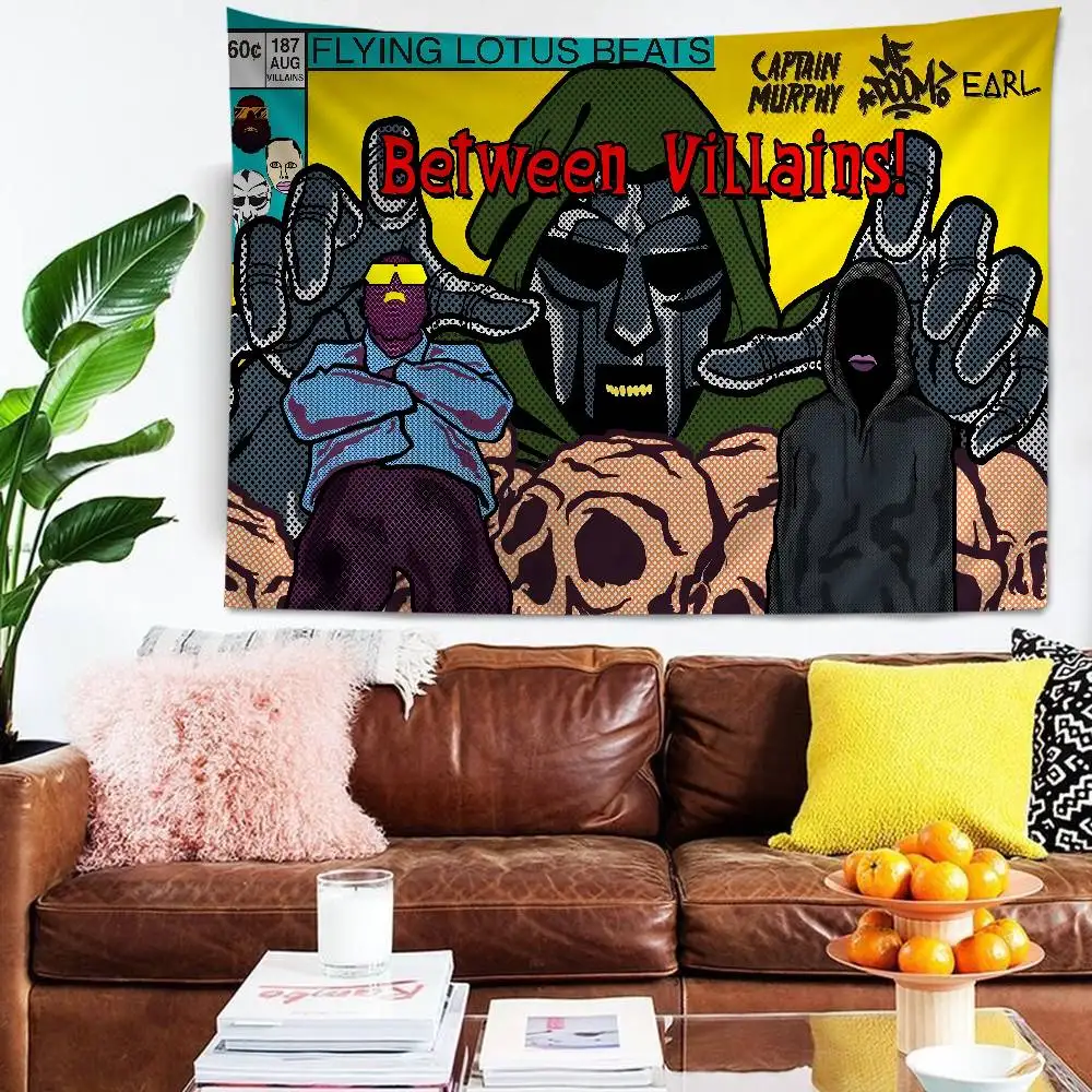 MF DOOM Tapestry Art Printing Art Science Fiction Room Home Decor Wall Art Decor
