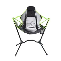 Ultralight Camping Chair Compact Beach Portable Folding Rocking Chair Freestyle Rocker Heavy Reclining Bracket Chair