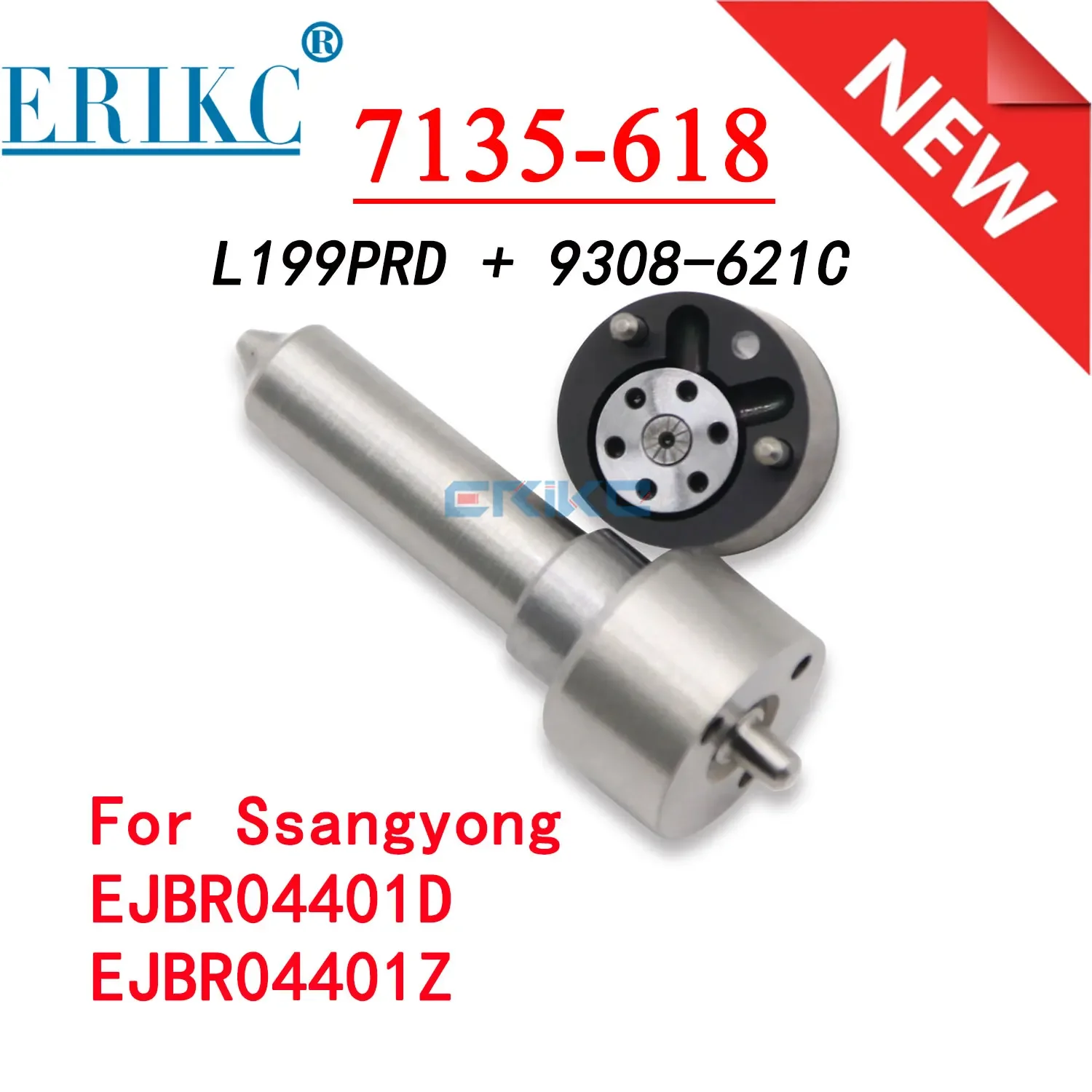 NOZZLE L199PBD L199PRBD VALVE 9308-621C REPAIR KITS (7135-618) INJECTOR FOR EJBR04401D A6650170221 6650170221 Ssangyong Euro 4