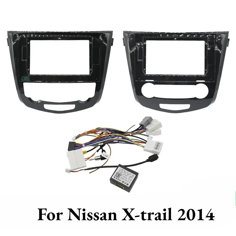 

10-дюймовая автомобильная навигационная рамка для Nissan X-trail 2014, Android DVD-радио, панель отделки приборов