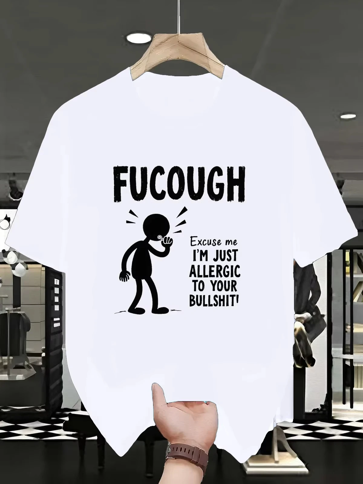 Sarcastic Allergy Season T-Shirt with Funny Graphic Humor Tee Funny Shirt Grunge Streetwear Novelty T-Shirt Summer Fashion Tops