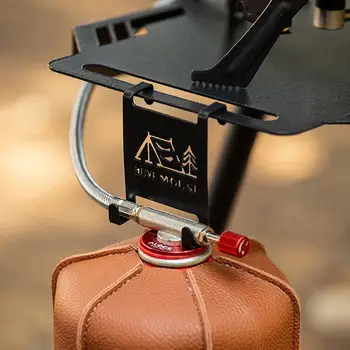 IGT 캠핑 테이블 스토브 탱크용 휴대용 가스통 행잉 후크, 부탄 가스 탱크 행어 후크, 캠핑 용품 액세서리