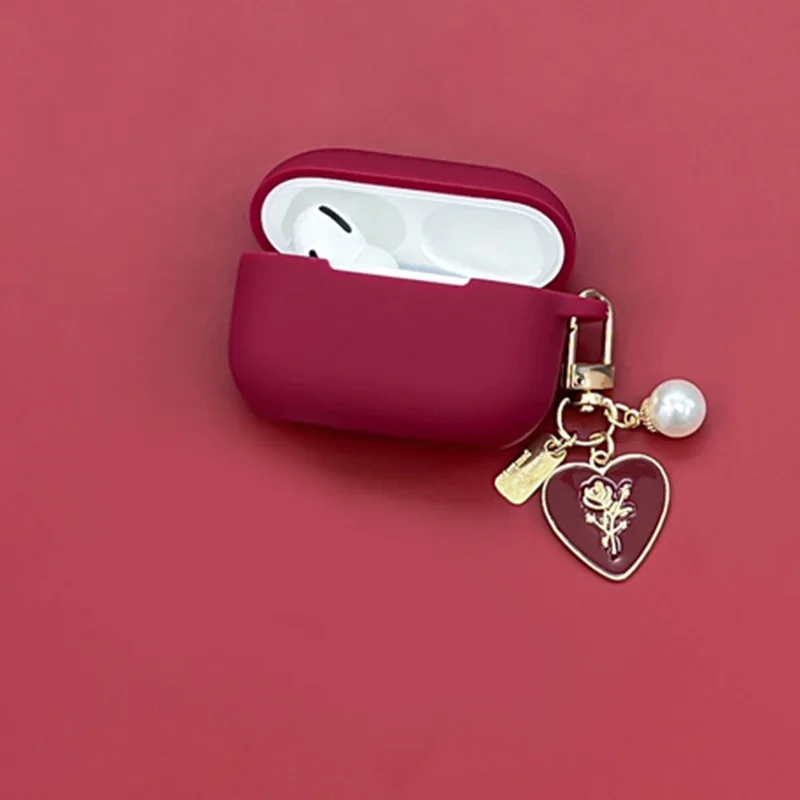 حافظة لهاتف هواوي Freebuds 5i / freebuds6i حافظة عصرية على شكل زهرة الورد كيرينغ حافظة لهاتف هواوي freebuds 5