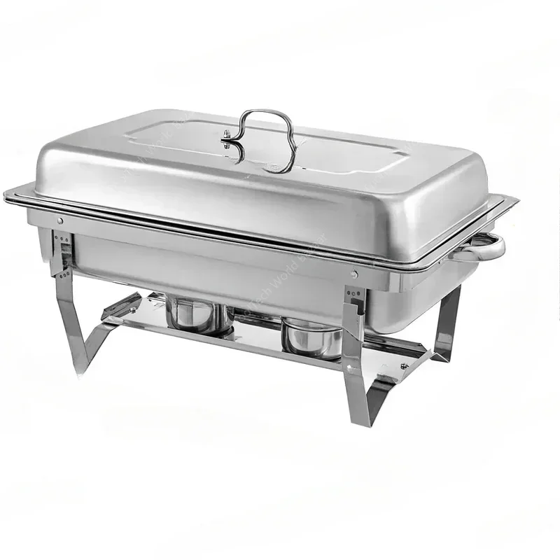 

9L/8 Quart Chafing Dishes Buffet Stove Food Warmer Stainless Steel Foldable For Self-Service Restaurant Catering Parties