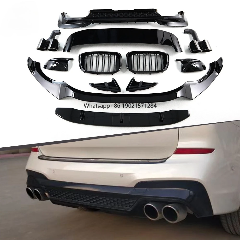 

Plastic ABS Front Bumper Splitter Lip Rear Diffuser Body Kit Side Skirts Car Auto Part Spoiler for X3 G01 2018-2021