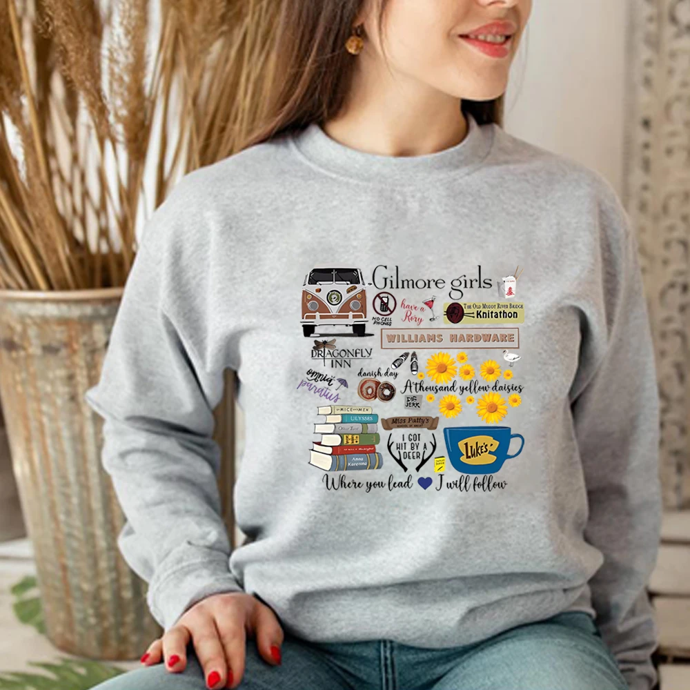 Vintage Stars Hollow Sweatshirt Gilmore Girls Shirt Luke\'s Diner Coffee Pullover Luke\'s Coffee Shirt Unisex Casual Sweatshirts