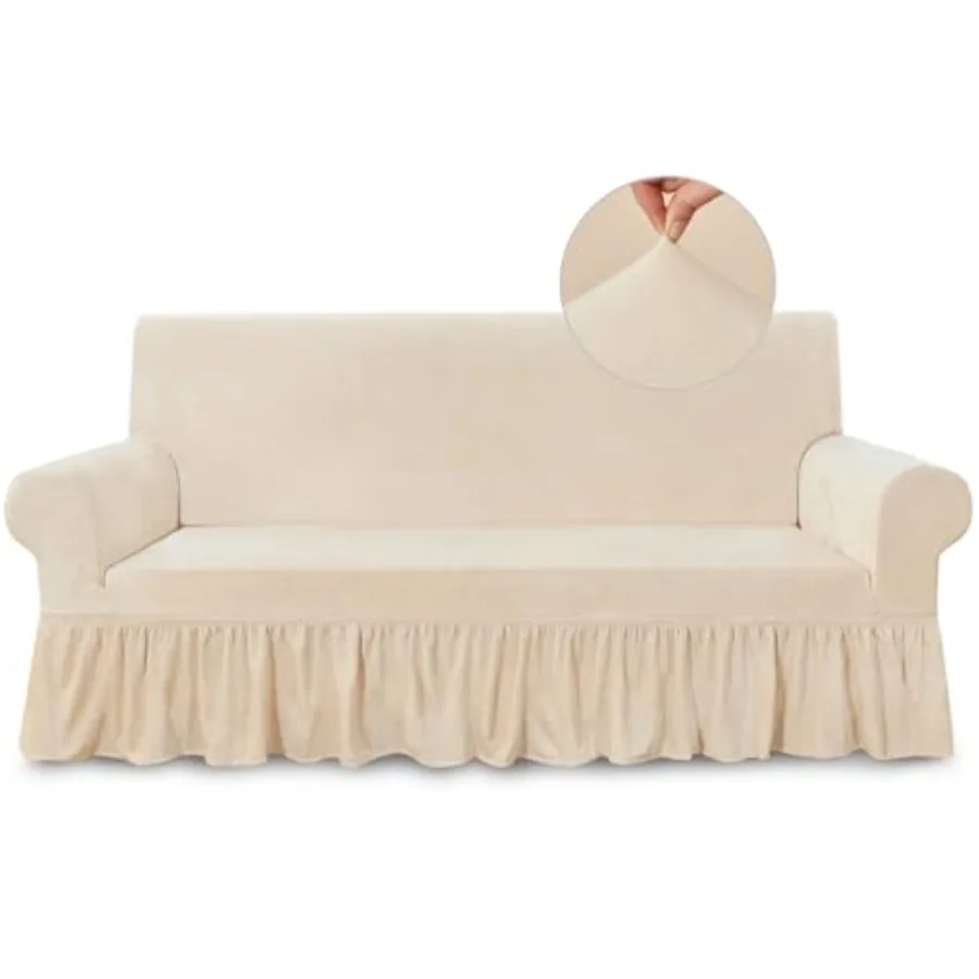

Sofa Cover Super Soft 1-Piece Sofa Slipcover for Sofas Stretch Universal Spandex Couch Covers for Living Room Easy Fit Washable