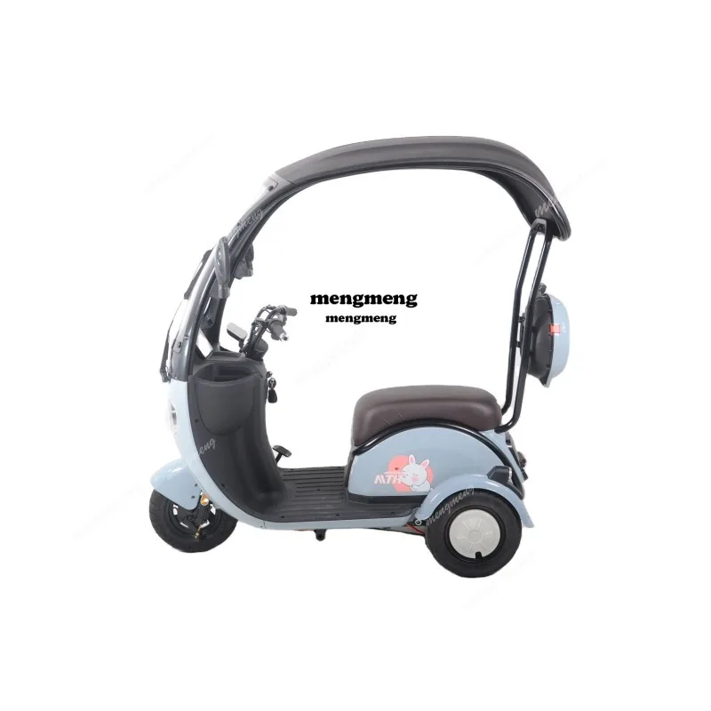 Covered Three-Wheel Electric  with Roof Compact Electric Tricycle Compact Electric Tricycle