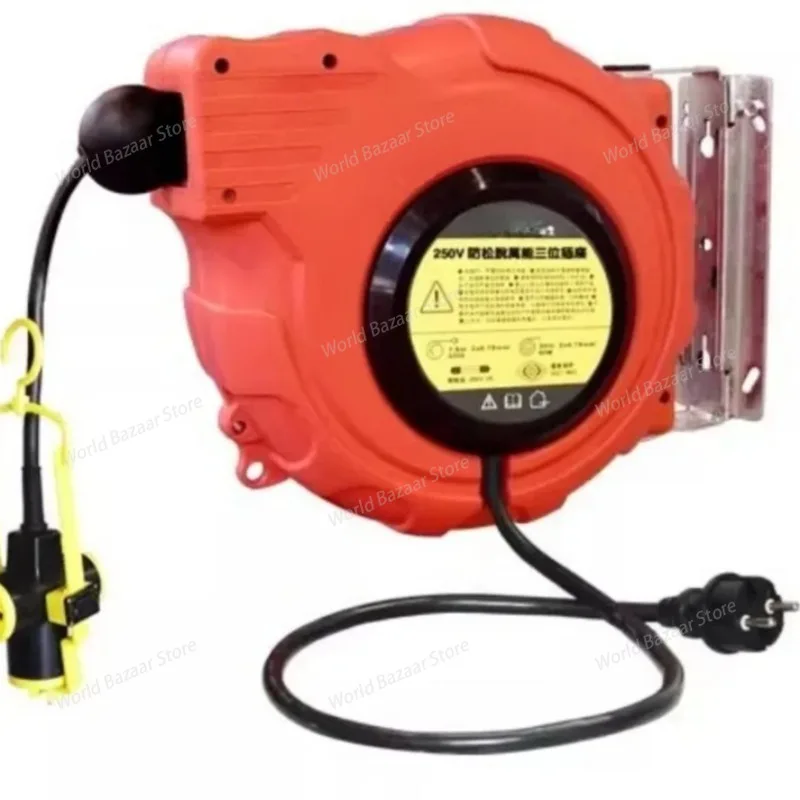 

10-метровая трехконтактная розетка 2*1,5 мм с защитой от ослабления для легких барабанов