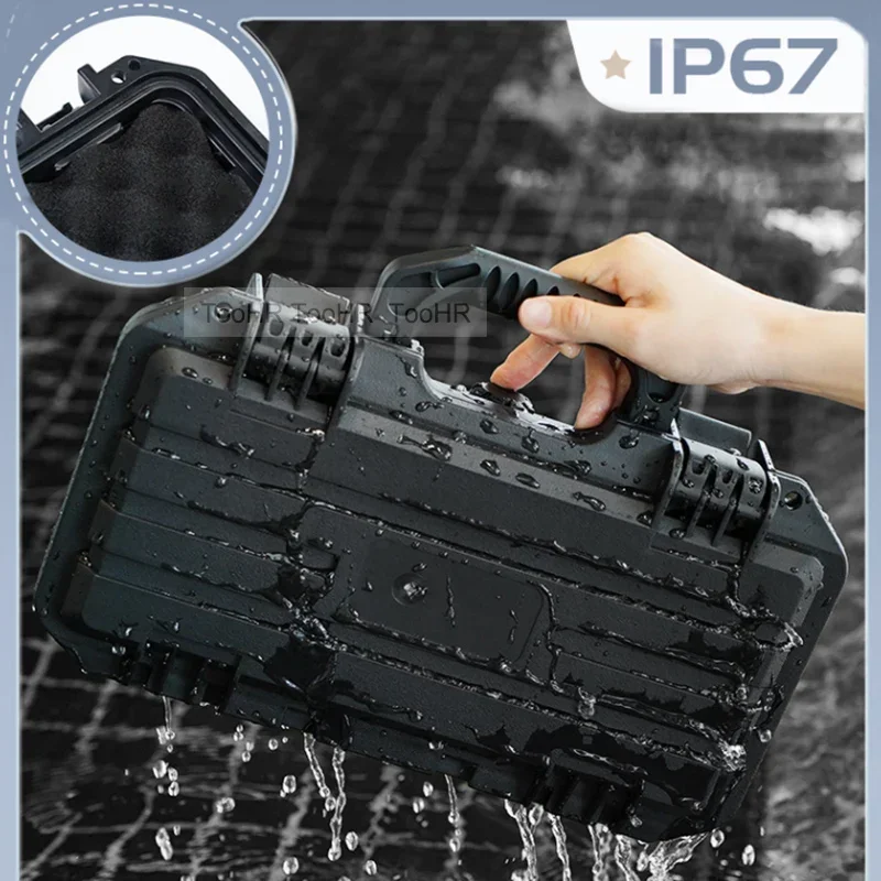 Caixa de Ferramentas de Peso Selada à Prova de Umidade, Mala de Ferramentas, W Sponge, Equipamento Instrumento, Plástico, Impermeável, Segurança