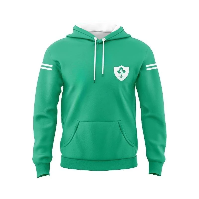 Irish Rugby Home and Away Rugby Training Jerseys Hoodies Comfortable, Refreshing and Breathable Essential Hoodies for Going Out