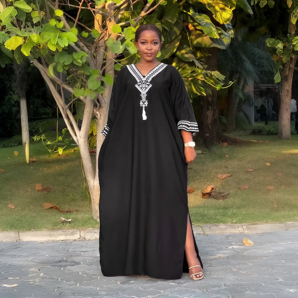 

Abayas For Women Dubai Luxury 2025 African Muslim Fashion Dress Caftan Marocain Evening Party Dresses Boubou Robe Djellaba Femme