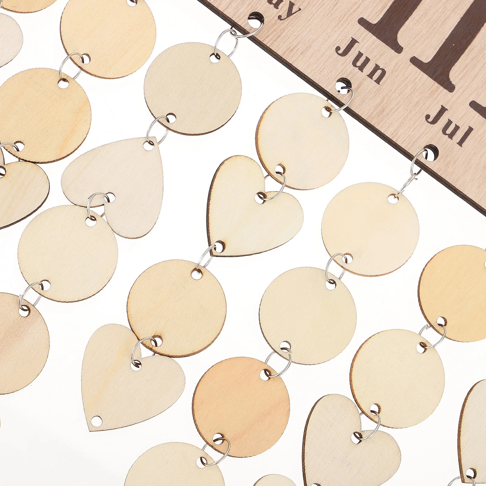 

Wooden Birthday Planner Board Heart Round Pendants Write Name Date Hang Wall Decor Home nament Gifts Wooden Calendar Hanging