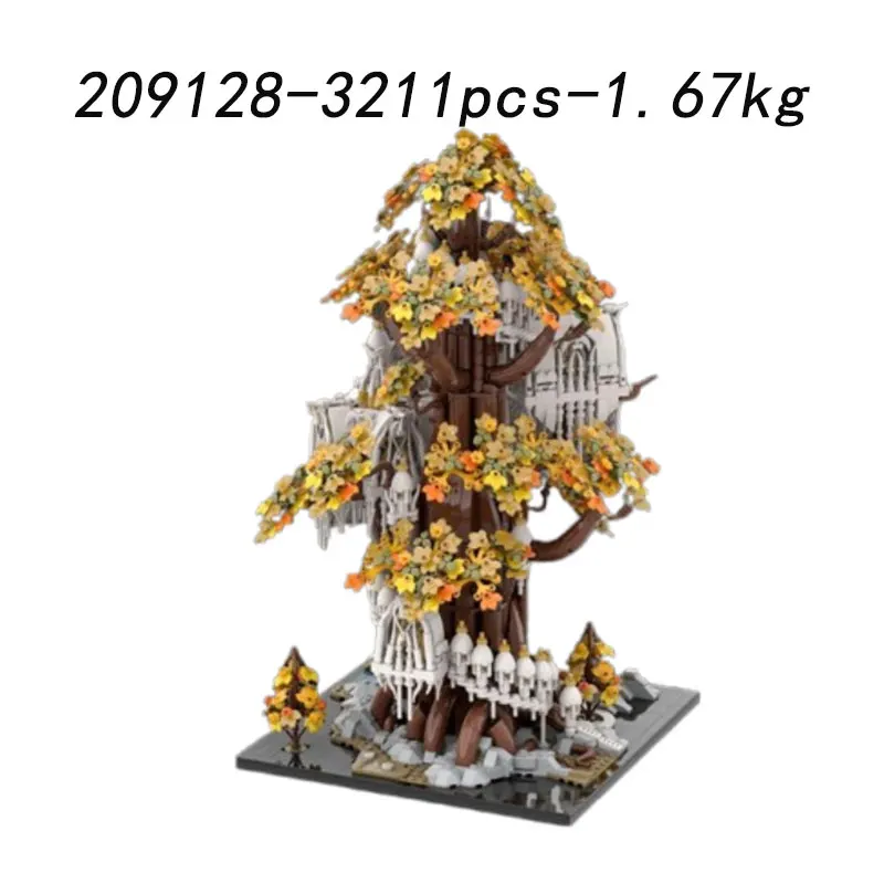 Spot MOC-138457 1955 elementów 150041 Zamek DIY małe klocki konstrukcyjne zabawka edukacyjna model zestaw upominkowy ozdoby