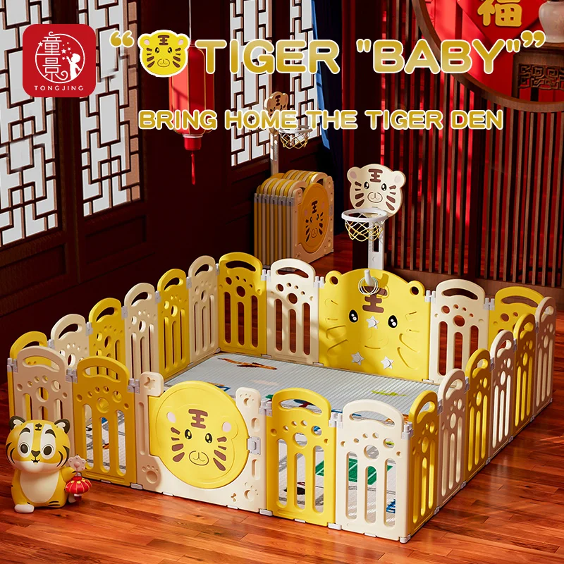 Indoor Foldable Game Play Yard Baby Safety Plastic Fence Kids Playpens For Children