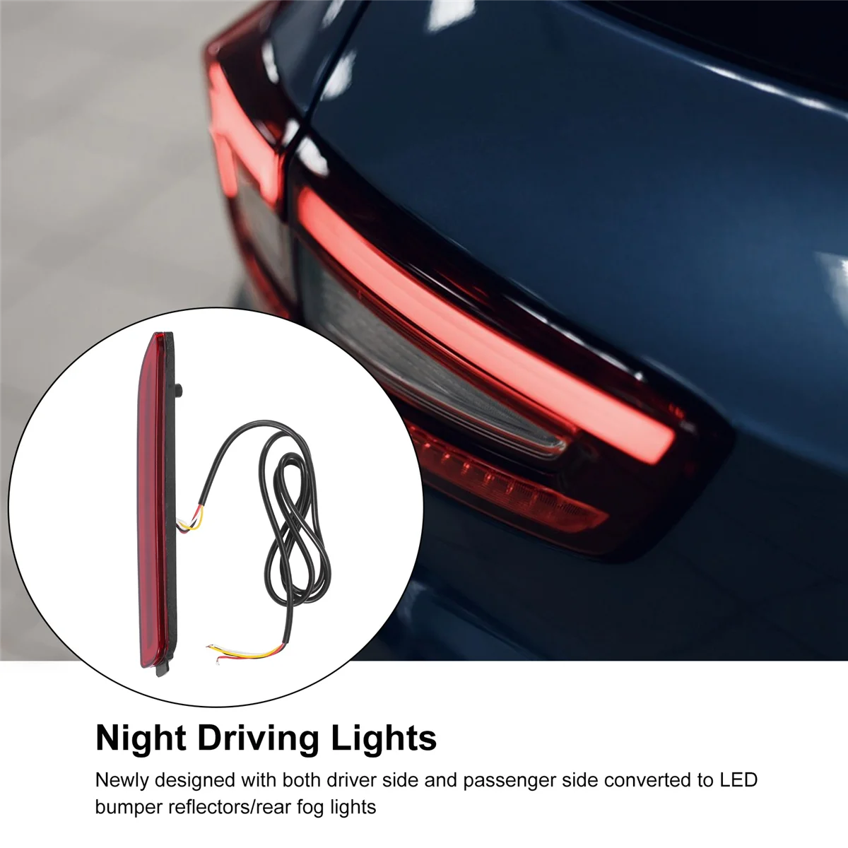 مصباح ضباب مصد خلفي ليد ، فرامل خلفية ، ضوء إيقاف ، مصباح قيادة عاكس ، تويوتا كامري ، سيينا ، أفالون ، RAV4 ، أمنية ، فورتنر