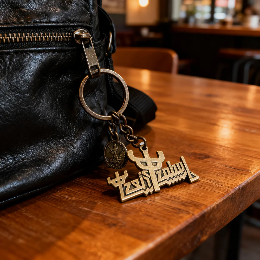 British Heavy Metal Band Judas Priest Reflections Enamel Keychain Music Key Ring Metal God Rock Pendent Fans Gift Accessories