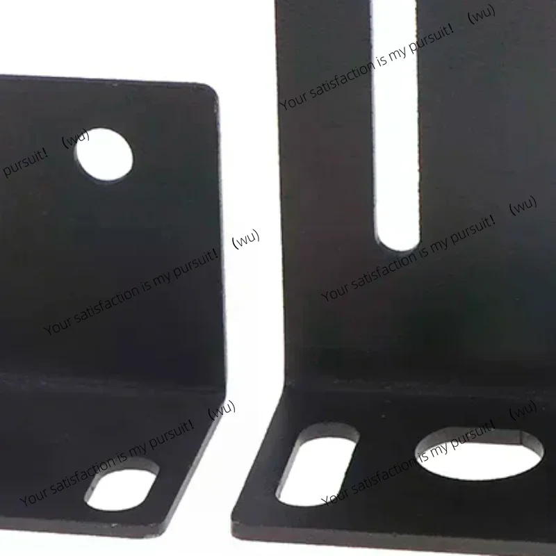 1Set High Qulaity New Black Metal 1U Rack Mount Ear Mounting Jointing With Screw Cap For Frame Box Wireless System Receiver Host