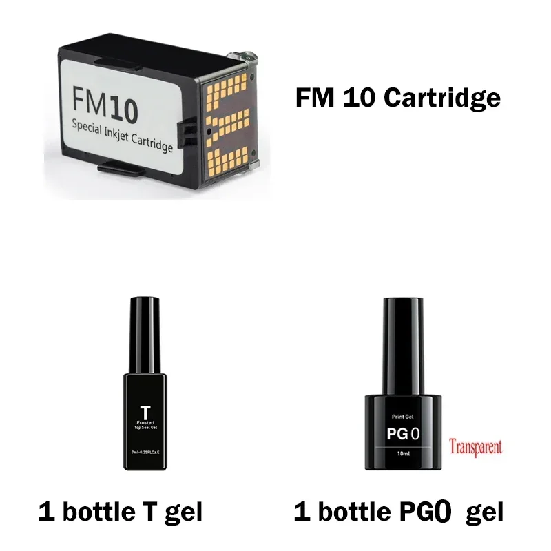 Adaptado para PG4, T, FM10 cartucho especial Nail Gel pg0 O2 NAILS impresora de uñas FM10 cartucho de tinta