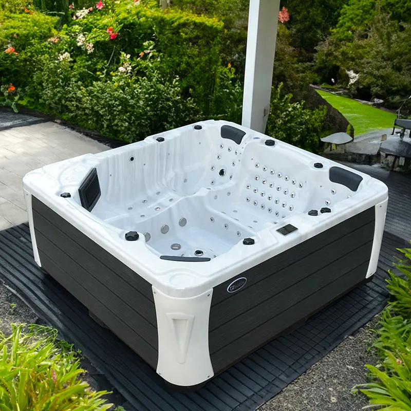 2025  240cm Outdoor Massage Spa Bathtub Whirlpool Pool Hot Tub With Big Massage Jets Model  For Apartment Use