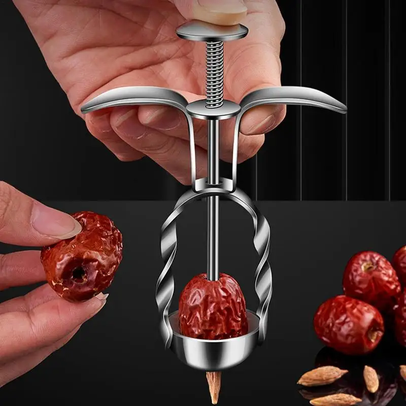 Cherries Corer Stainless Steel Olive Pitter Fruit Pit Remover Gadget Cherry Stoner Seed gadget Household Kitchen Accessories