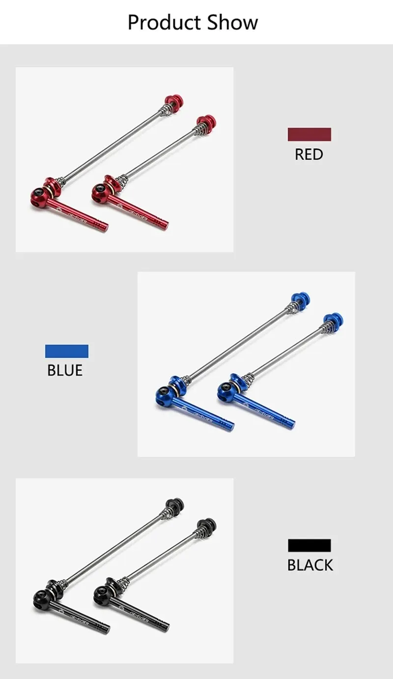 ENLEE Titan Ti Spieß QR Fahrrad Schnellspanner Hebel MTB Fahrrad Radfahren Nabe Rennrad Schnellspanner MTB Teile – Detail 8