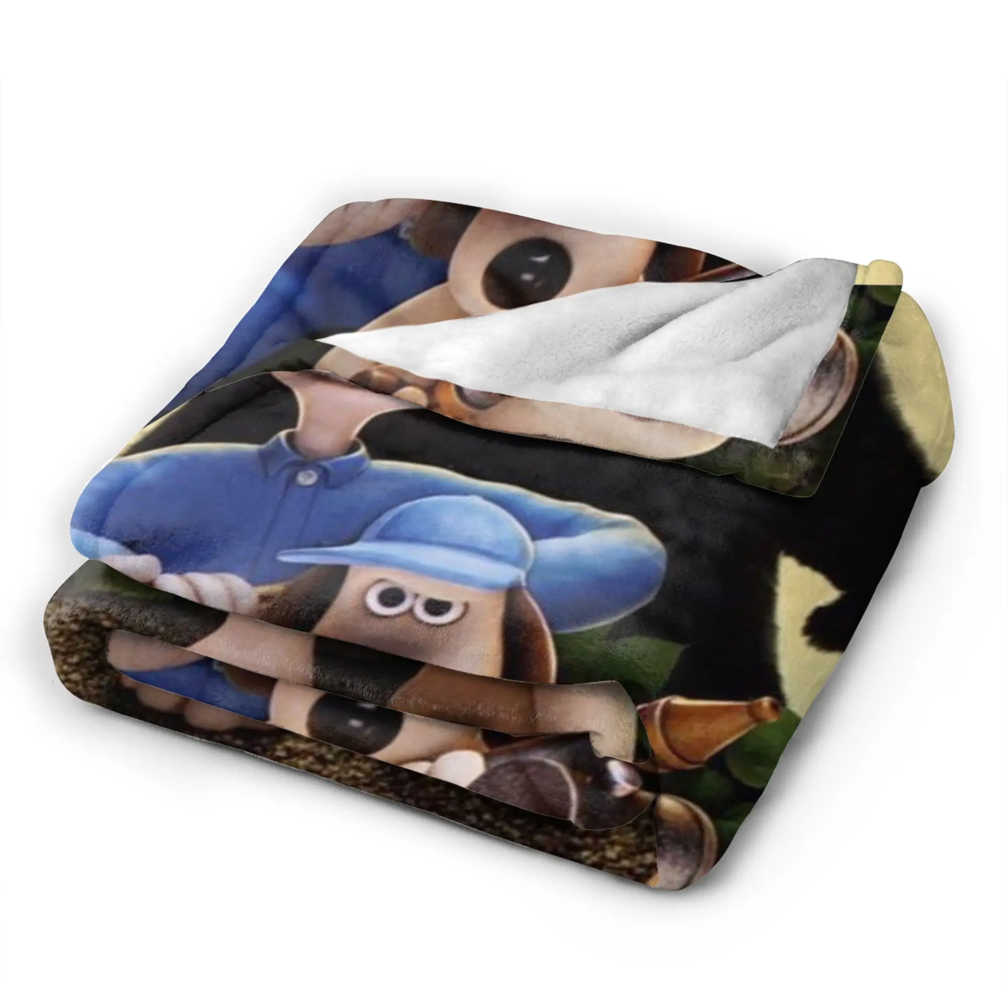 بطانية والاسز آند جروميتس الكرتونية مقاسات متعددة بطانيات دافئة ومريحة منفوشة للأريكة والسرير