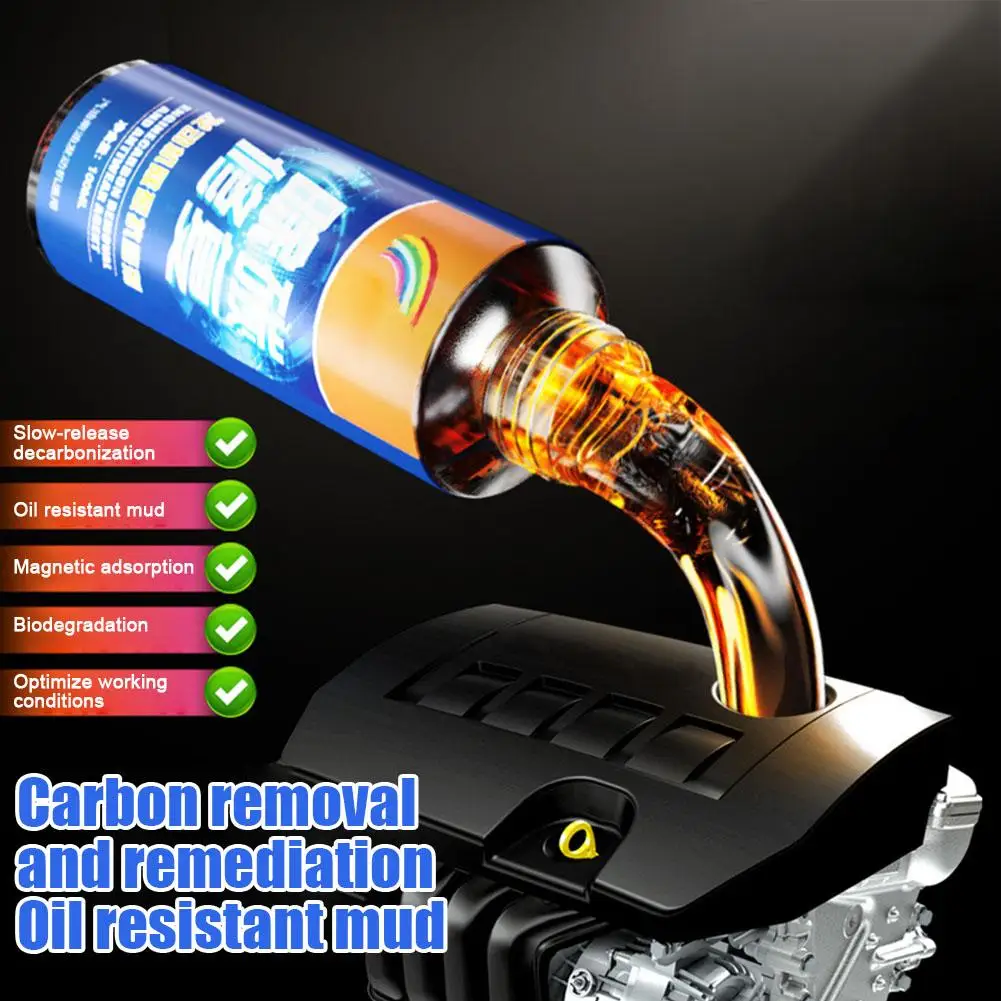 Engine Anti-wear Protective Agent 100ml Engine Carbon Removal Repair Agent Protects Against Wear, Shaking Oil Reduction