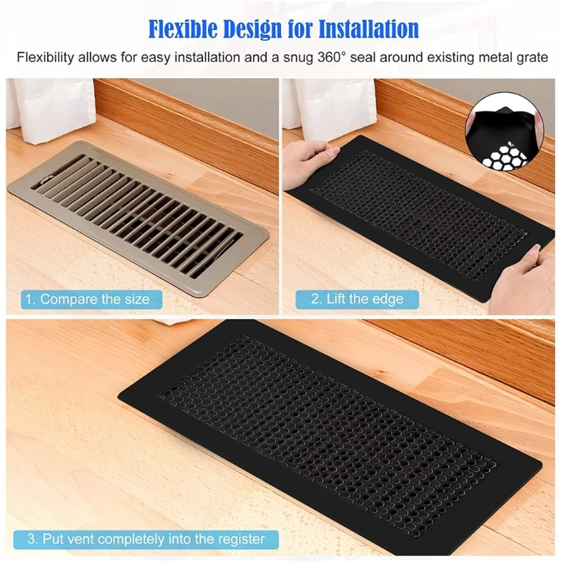 Silicone Floor Vent Cover Kids Proof Air Vent Covers Peuter Beveiliging Floor Vent Covers Baby Proof Home Safety Product