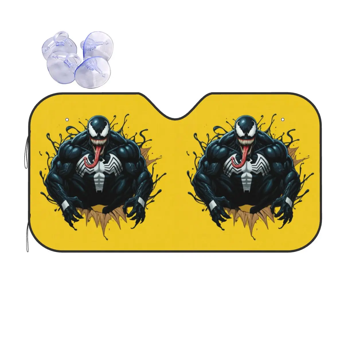 

Custom Comic Wallpaper Venom Front Windshield Sun Shade Foldable Auto Sunshade for Car Truck SUV Visor Protector