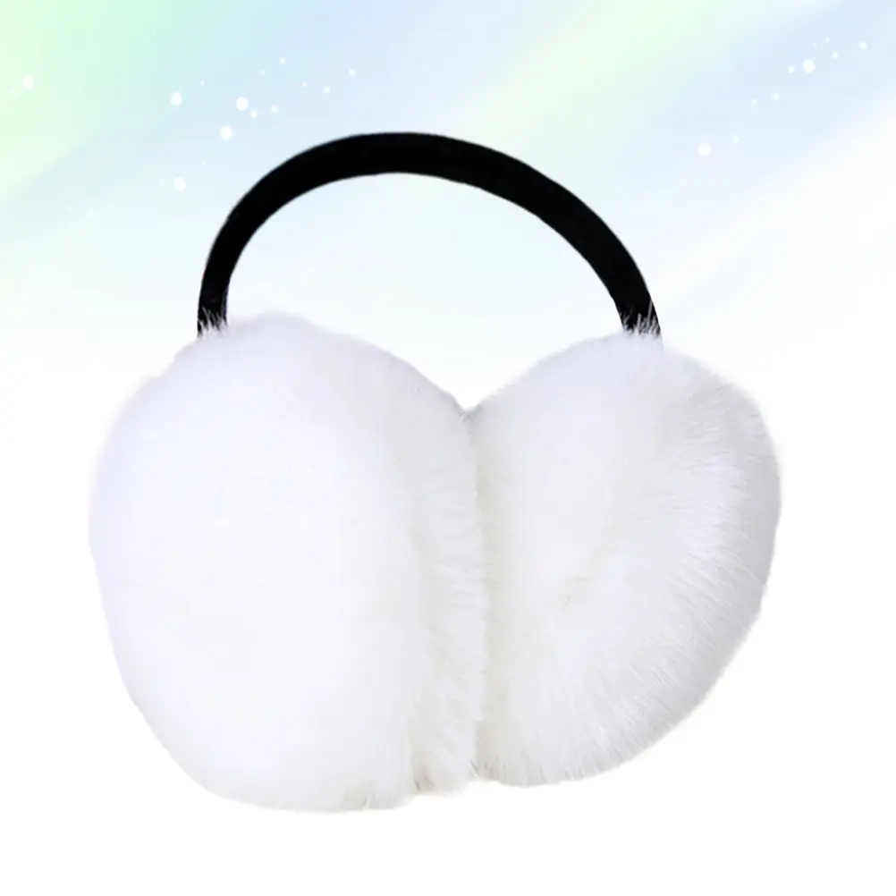 ear-muffs-winter-warm-ladies-wool-like-adjustable-memory-stent-suitable-for-adults-children-winter-headband-high-grade-white