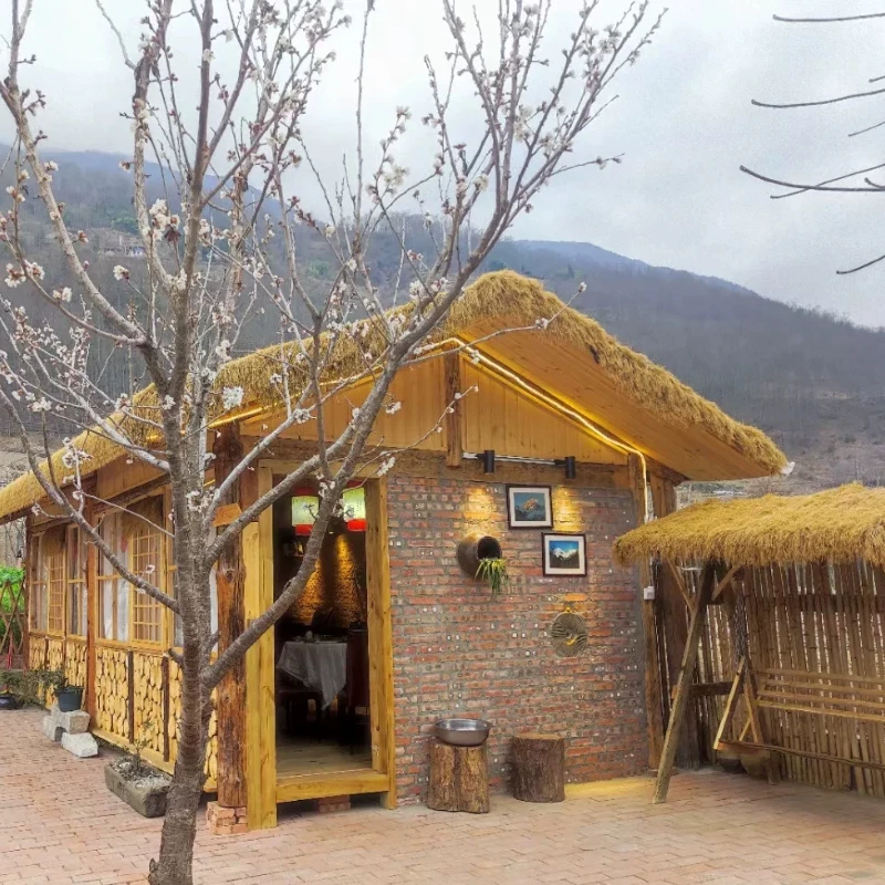 

6-10m Grass Artificial Thatch Roofing for Outdoor Garden Patio Umbrella Cover Straw Roof Thatch Simulation Panel Palm Thatch