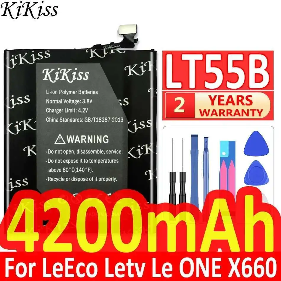 

LT55B 4200 мАч для телефона Leeco Letv LE One X660 LE 1, долговечный аккумулятор для мобильного телефона