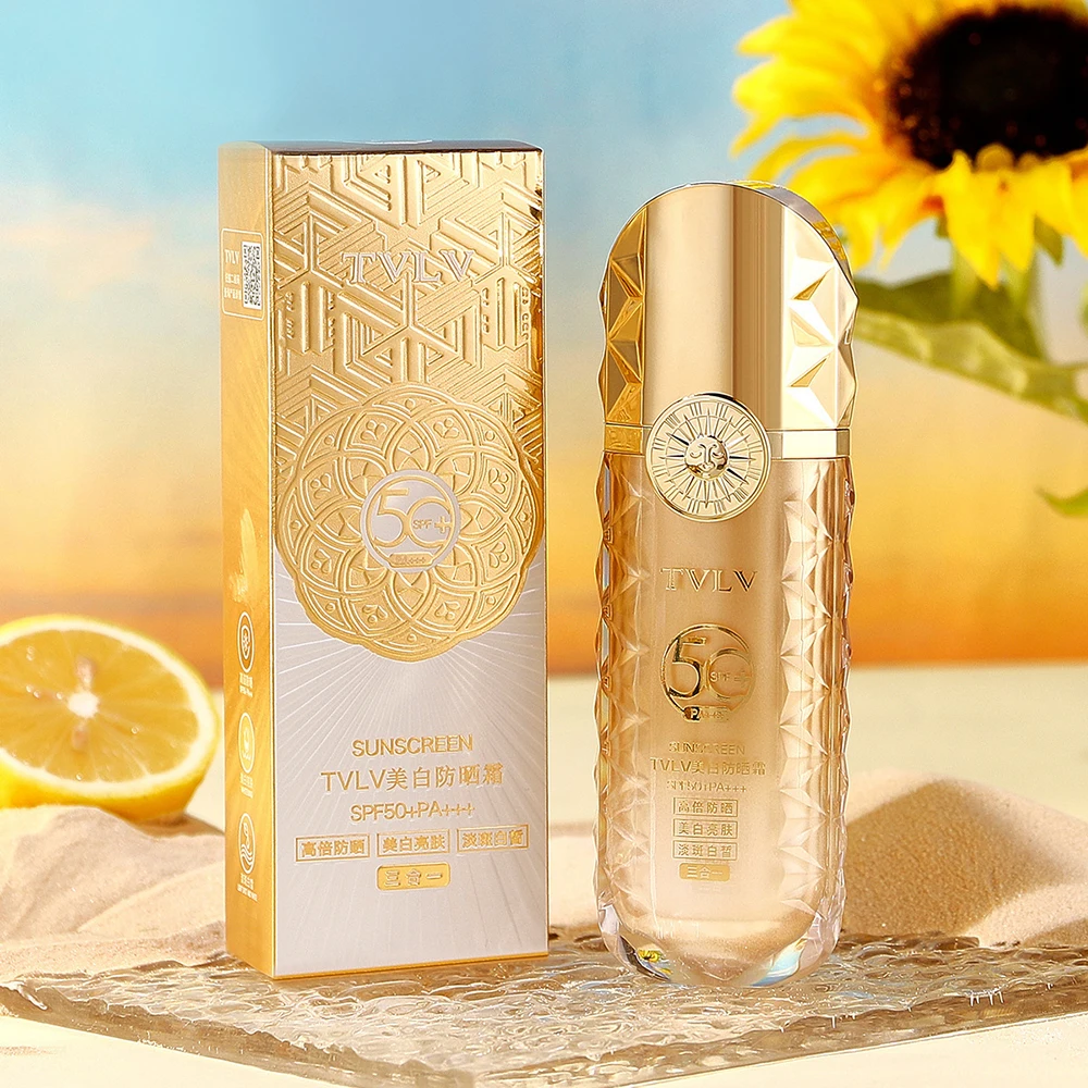 SPF50+ Sunscreen Lotion Brighten Solar Uv Radiation Sun Screen Protetor Body Cream Oil-control Moisturizing Face Sunscreen 50g